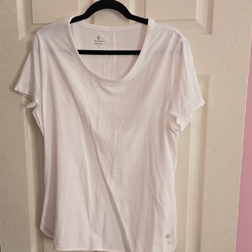 Talbots Soft White Short‎ Sleeve Tee